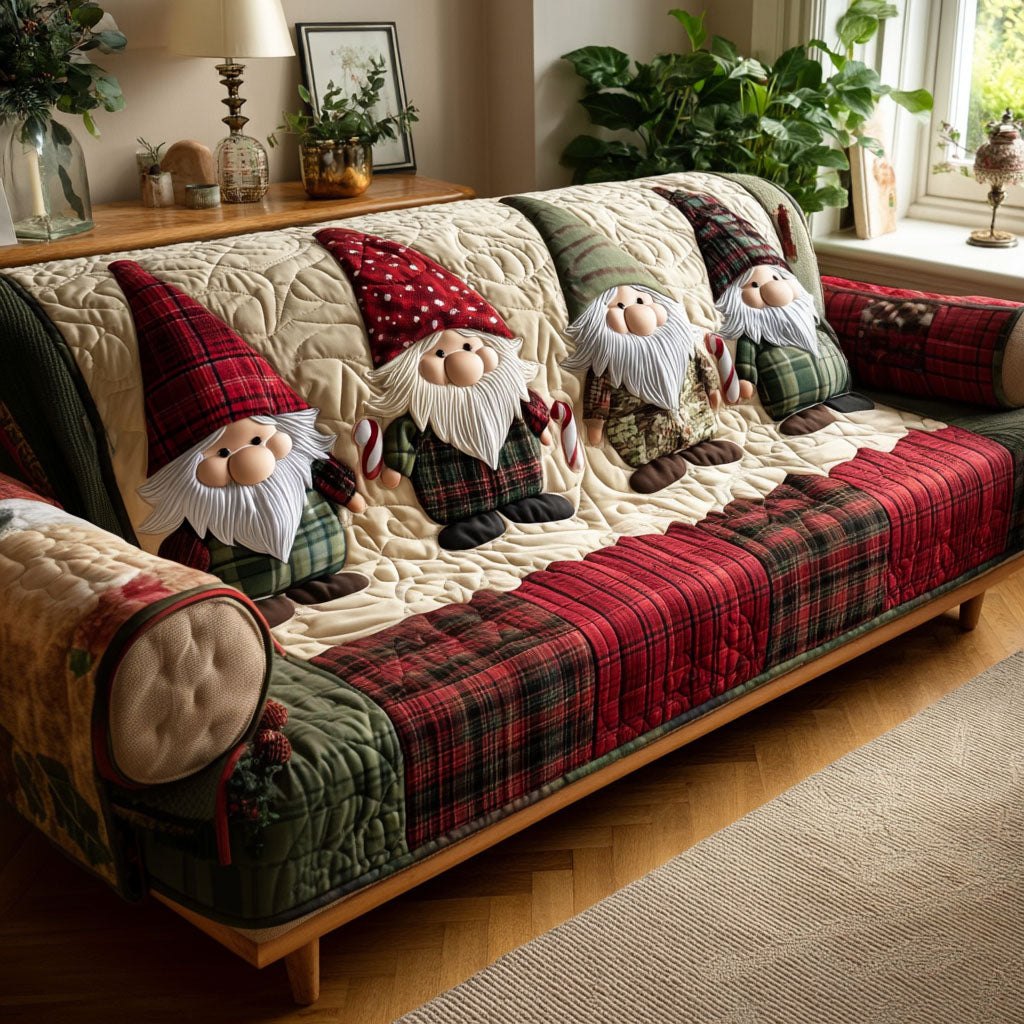 Plaid Beard Buddies Sofa Cover