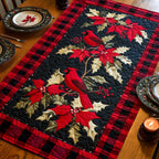 Plaid Cardinal Table Runner