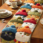 Playful Cat Symphony Table Runner