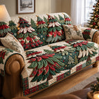 Poinsettia Forest Sofa Cover
