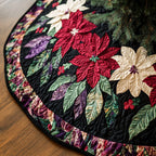 Poinsettia Christmas Tree Skirt