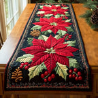 Poinsettia Light Table Runner