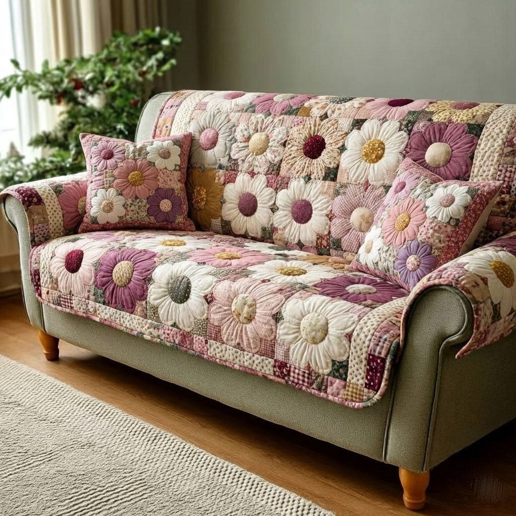 Polka Bloom Sofa Cover