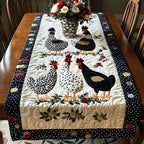 Polka Dot Hens Table Runner