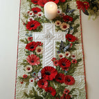 Poppy Fields of Valor Table Runner