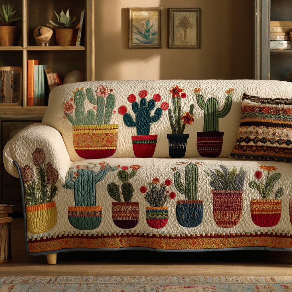Potted Charm Sofa Cover