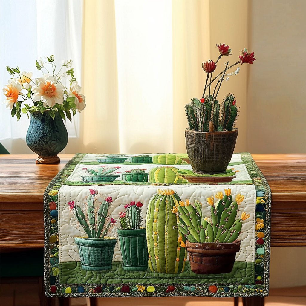 Potted Greens Table Runner