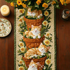 Potted Paws Table Runner