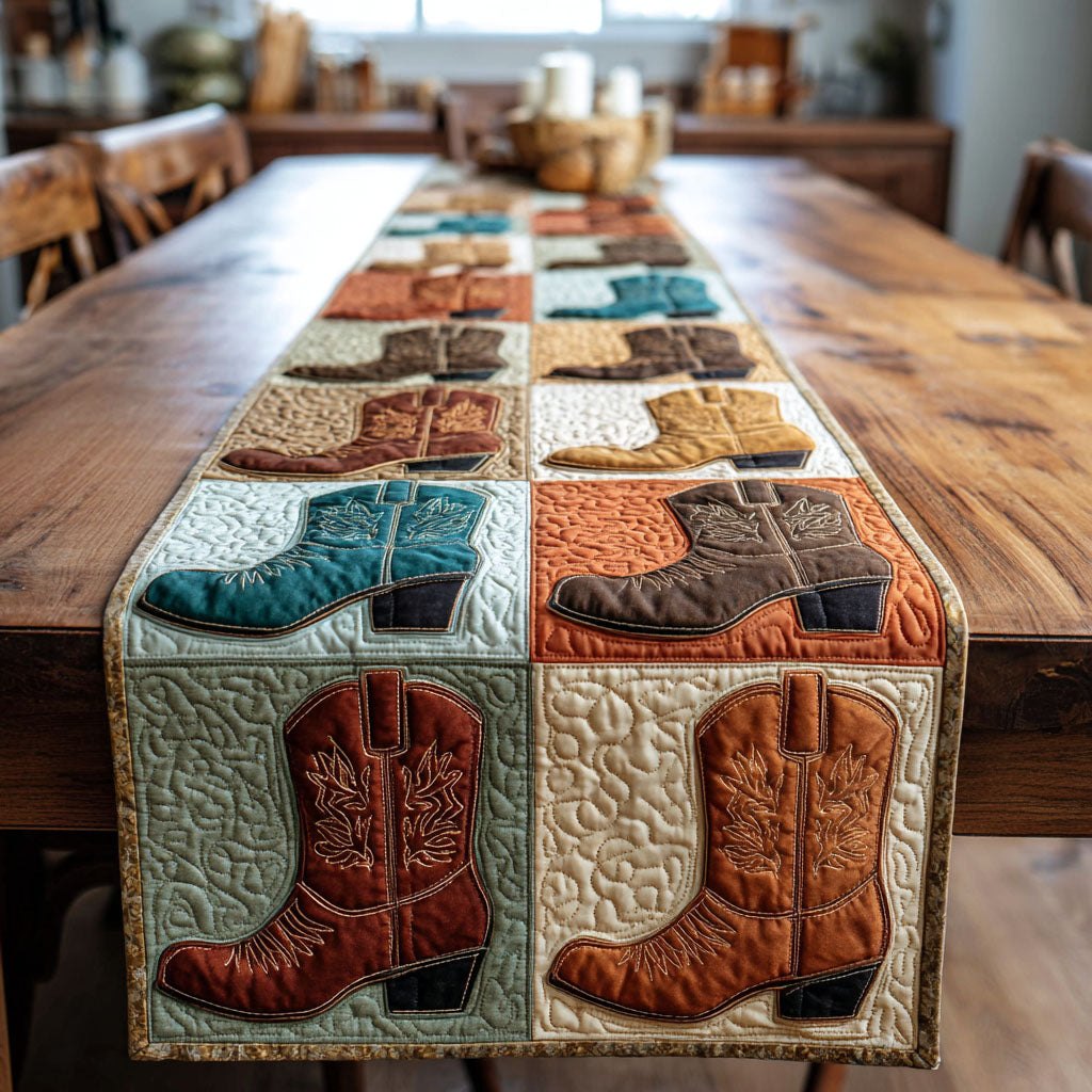 Prairie Boots Table Runner