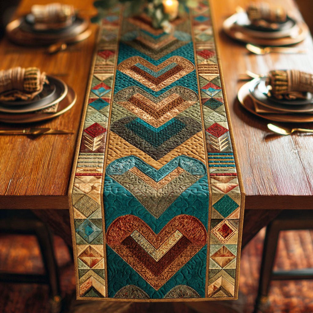 Prairie Hearts Table Runner