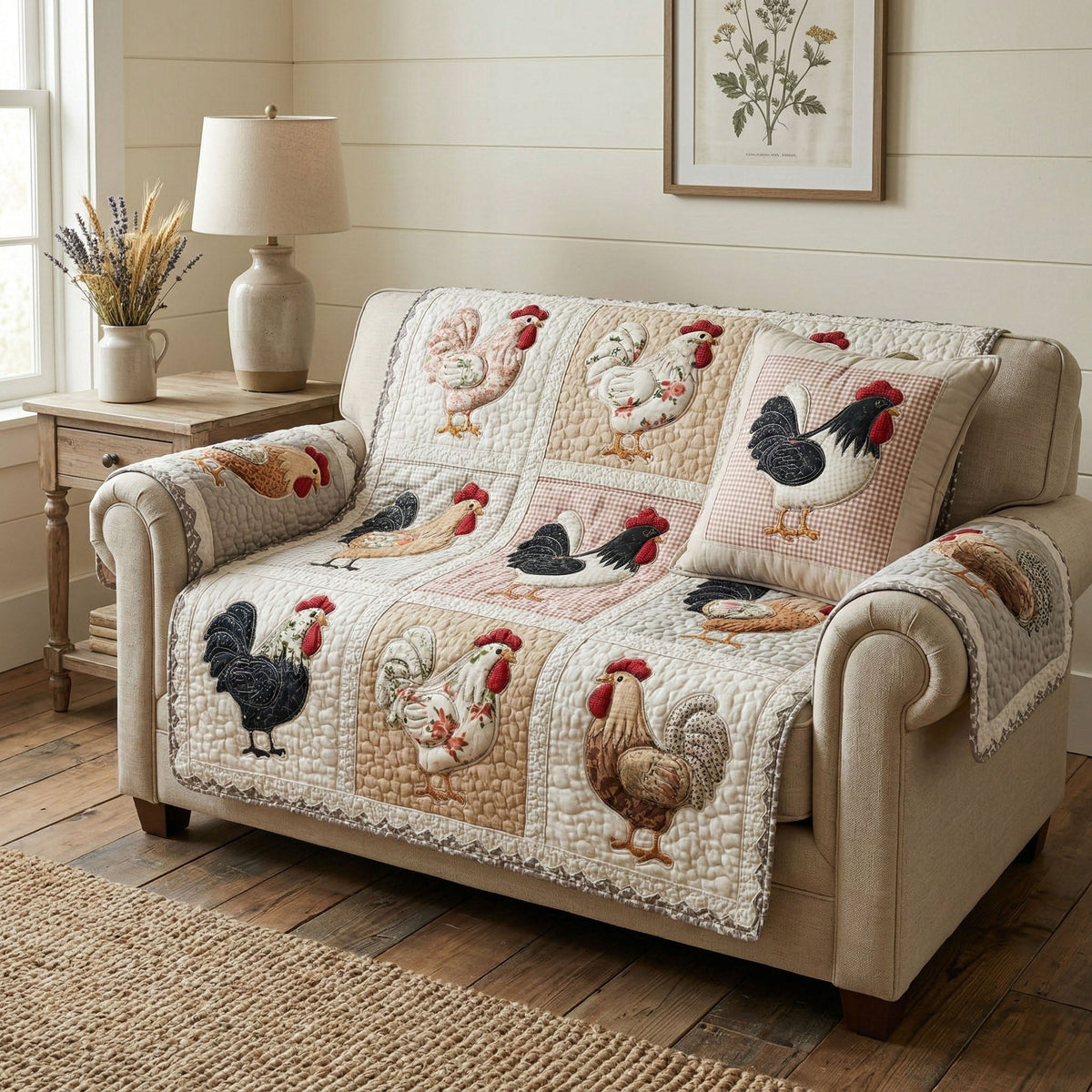 Prairie Hen Sofa Cover