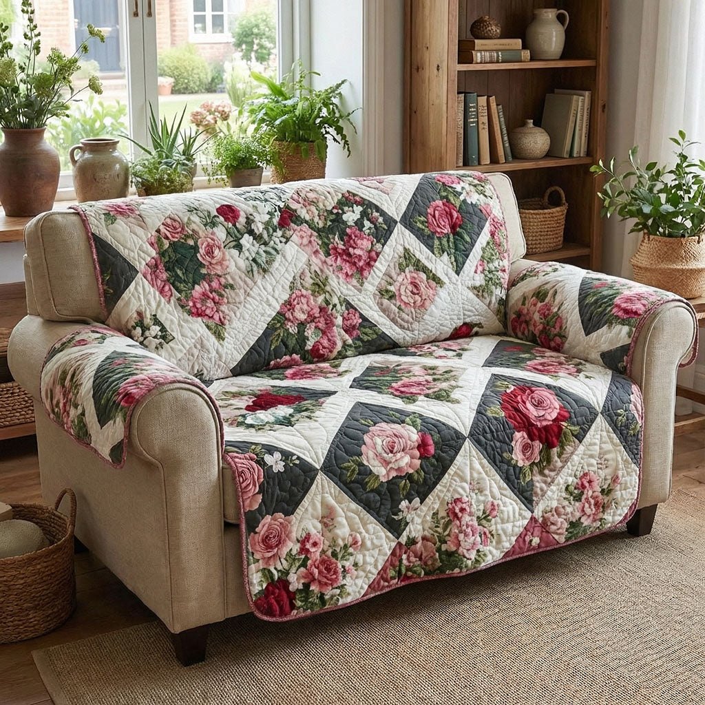 Prairie Rose Retreat Sofa Cover