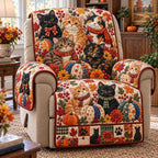 Pumpkin Cat Sofa Cover