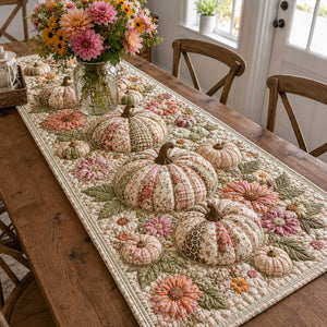 Pumpkin Cottage Table Runner - Made to Order