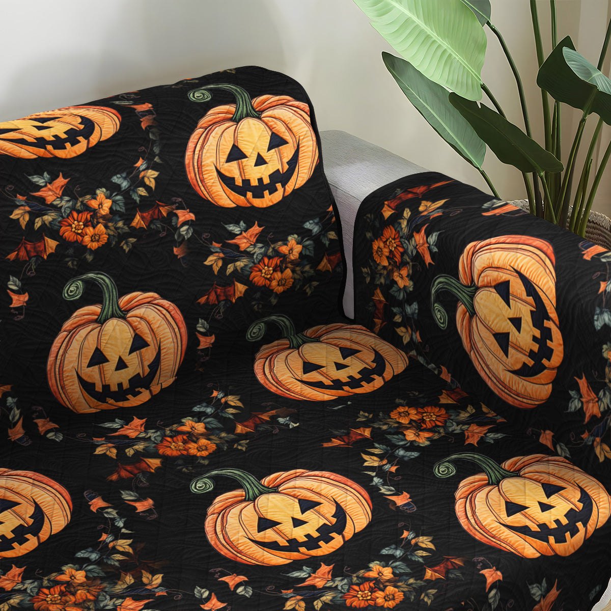 Pumpkin Delight Sofa Cover