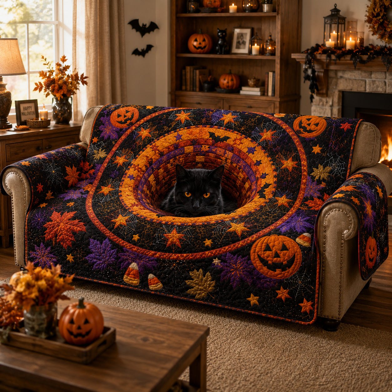 Pumpkin Eclipse Sofa Cover