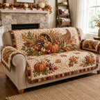 Pumpkin Fields Sofa Cover