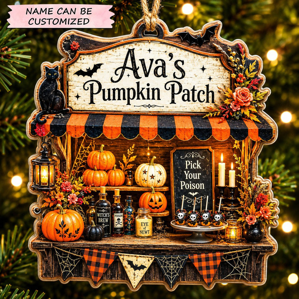 Pumpkin Patch Magic Christmas Ornament