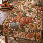 Pumpkin Rustic Elegance Table Runner