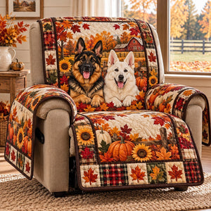 Pumpkin Sunflower Barn Sofa Cover - Made to Order