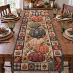 Pumpkin Vintage Whimsy Table Runner