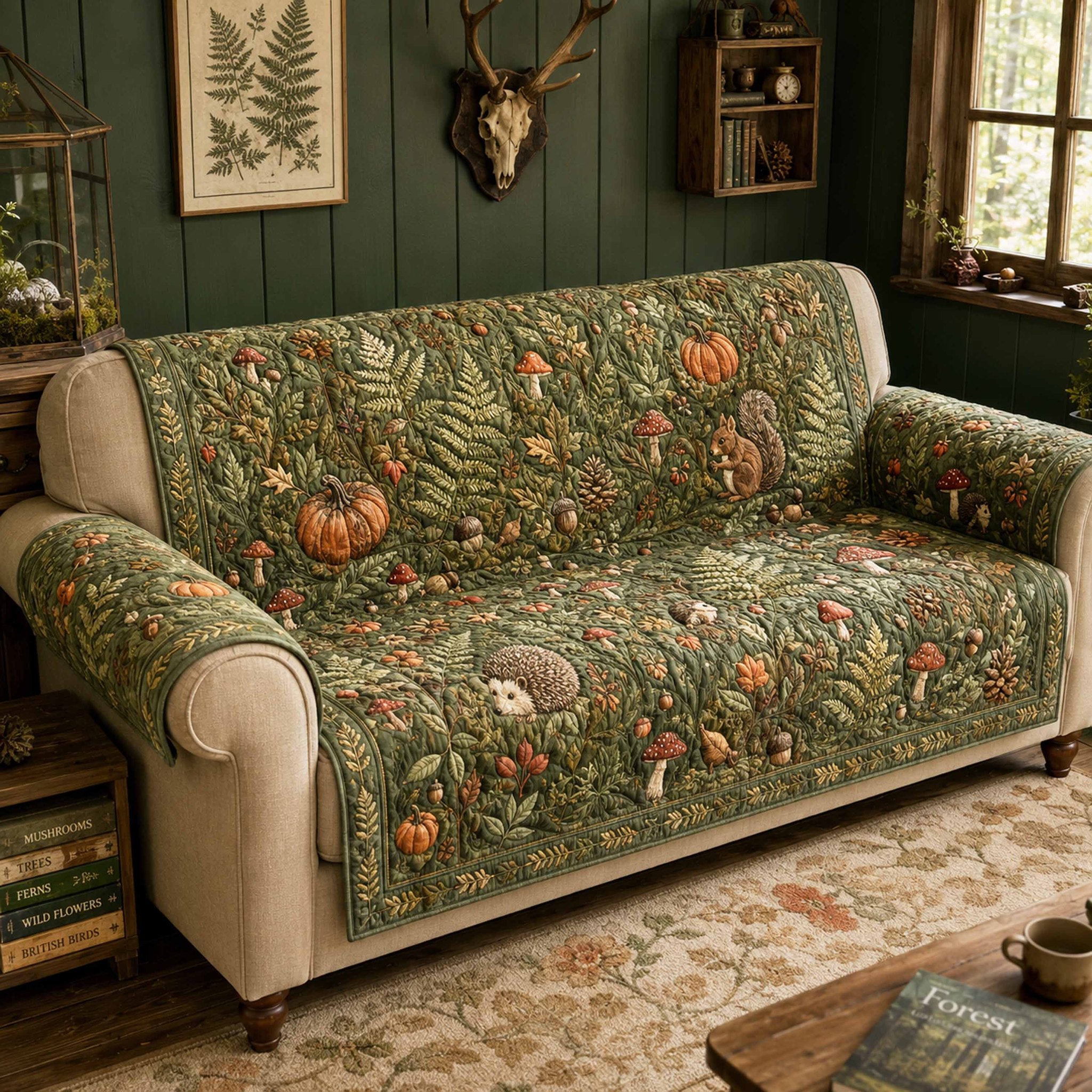 Pumpkin Wishes Sofa Cover