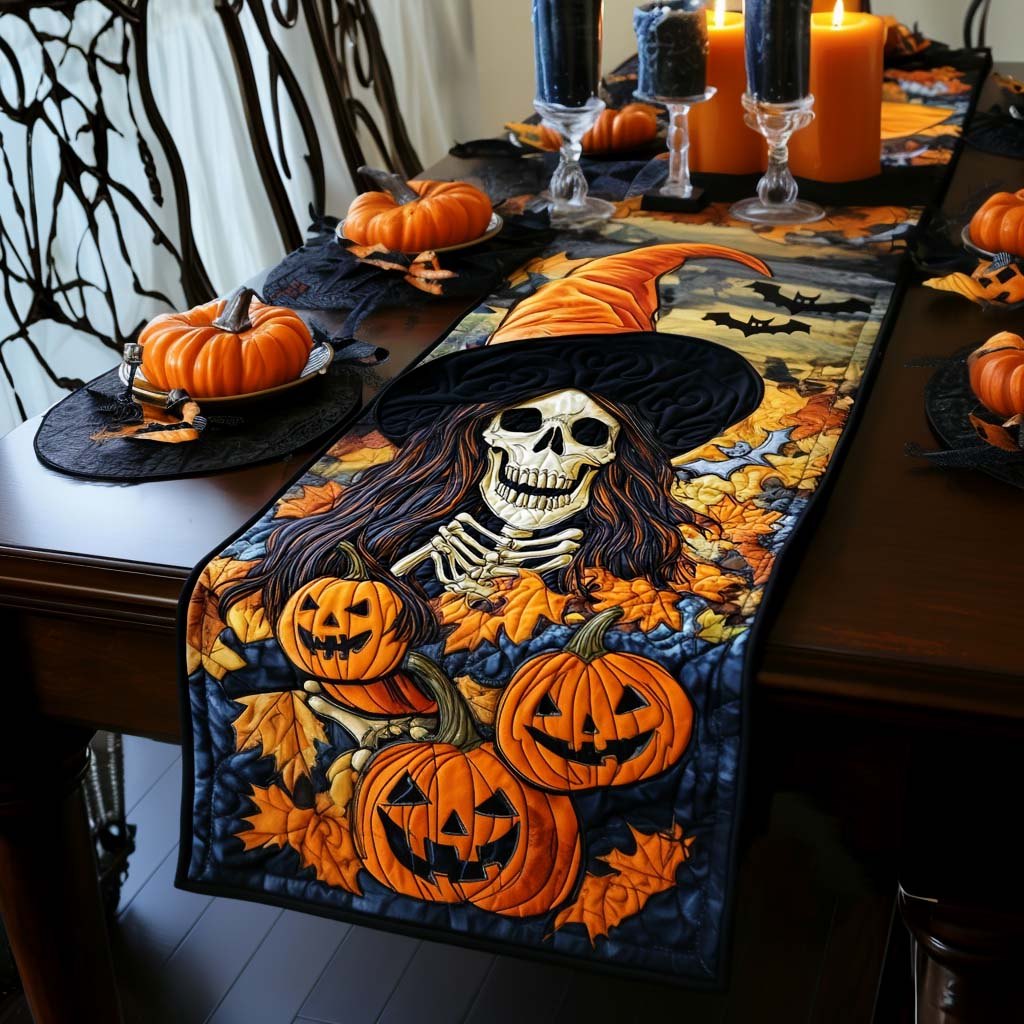 Pumpkin Witch Table Runner