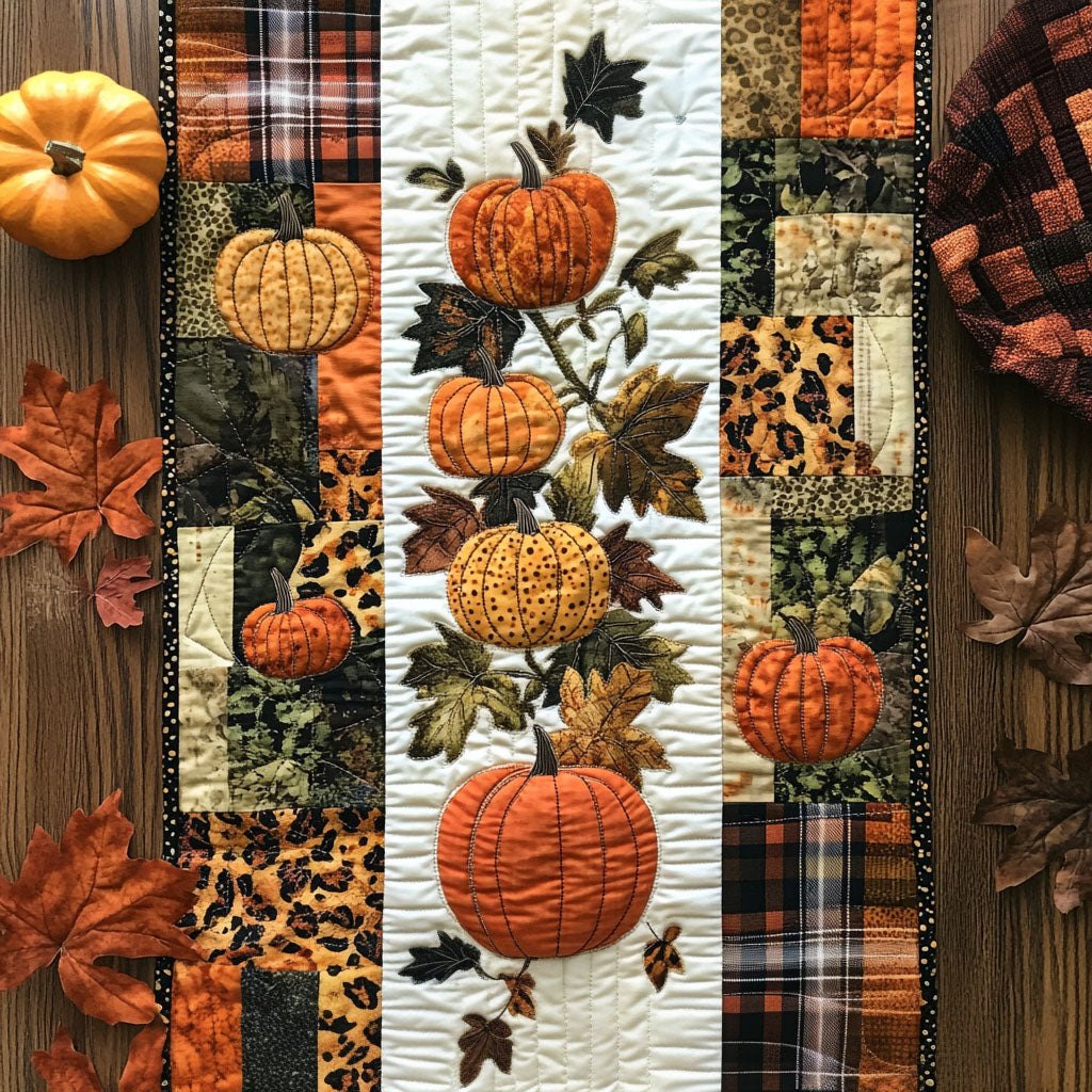 Pumpkins Patchwork Table Runner