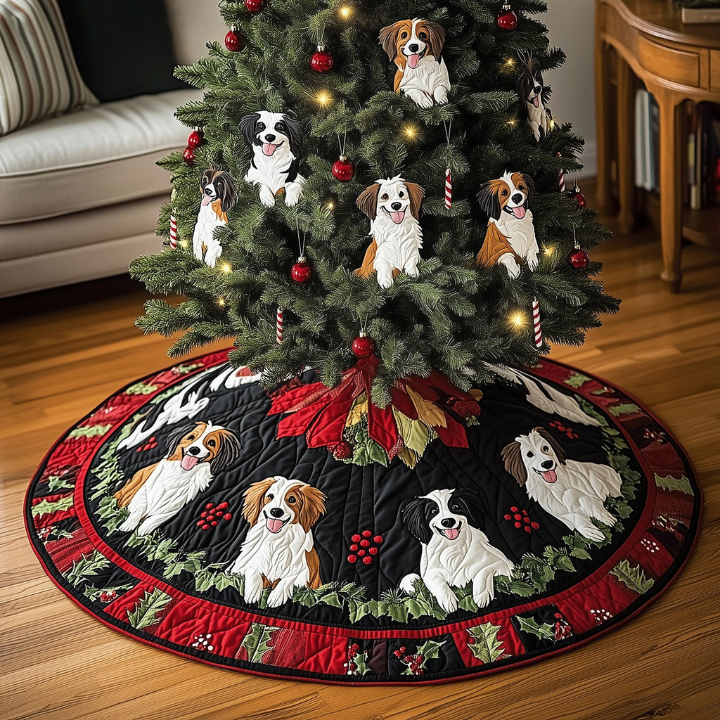Puppy Christmas Delight Christmas Tree Skirt