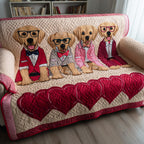 Puppy Hearts Sofa Cover