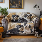 Puppy Whiskers Sofa Cover