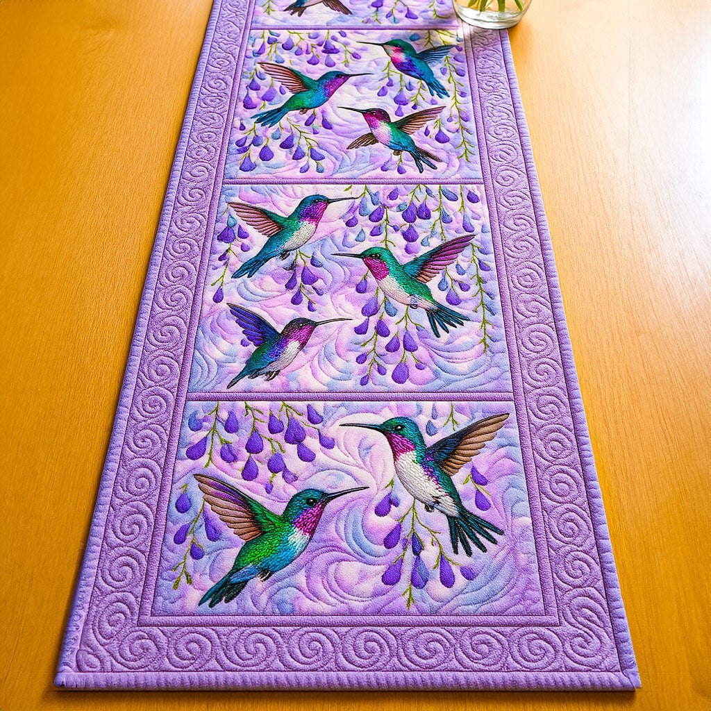 Purple Flight Table Runner