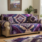 Purple Native Sofa Cover