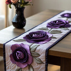 Purple Rose Charm Table Runner