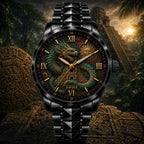 Personalized Feathered Serpent Watch with a custom name set into the design