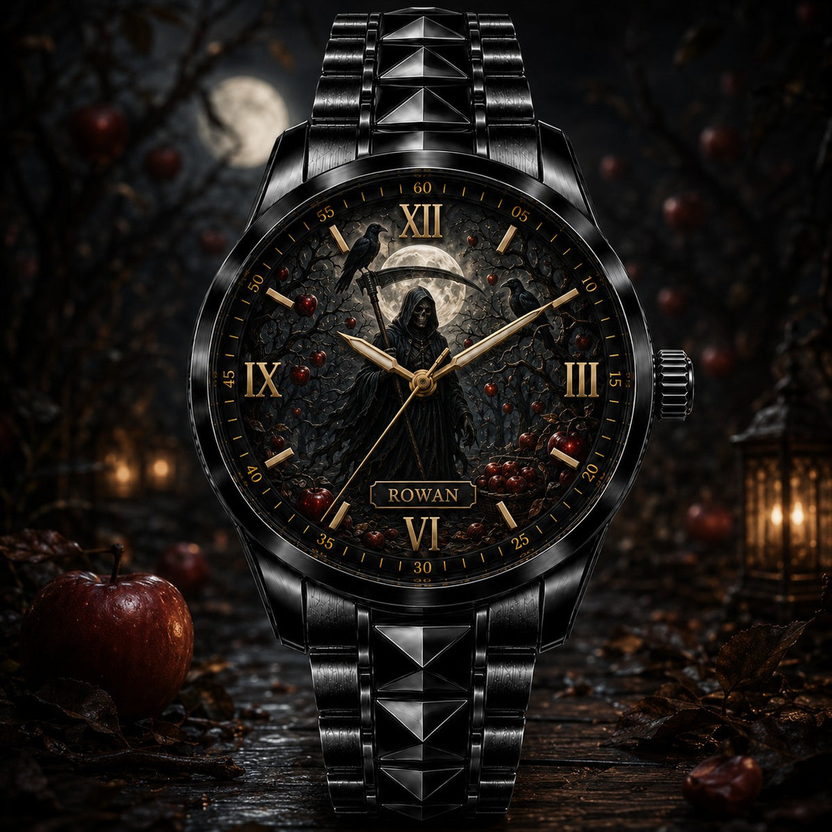 Custom Forbidden Apple Reaper Watch — personalized with a custom name