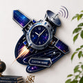 Enthusiasts Custom Name Wall Clock — personalized with a custom name