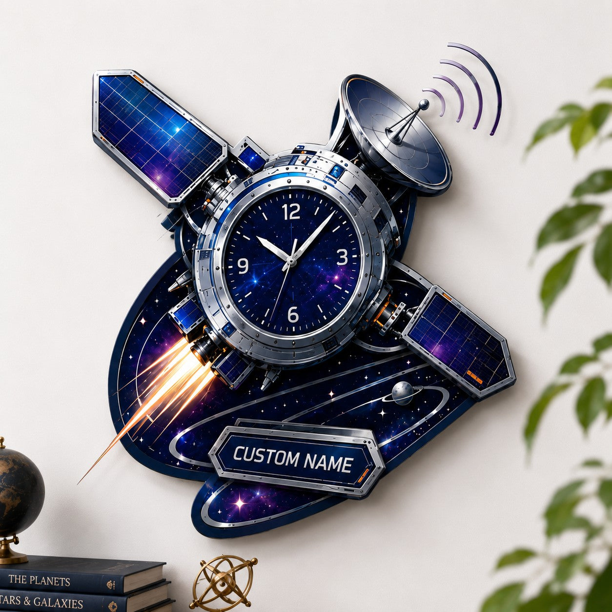 Enthusiasts Custom Name Wall Clock — personalized with a custom name