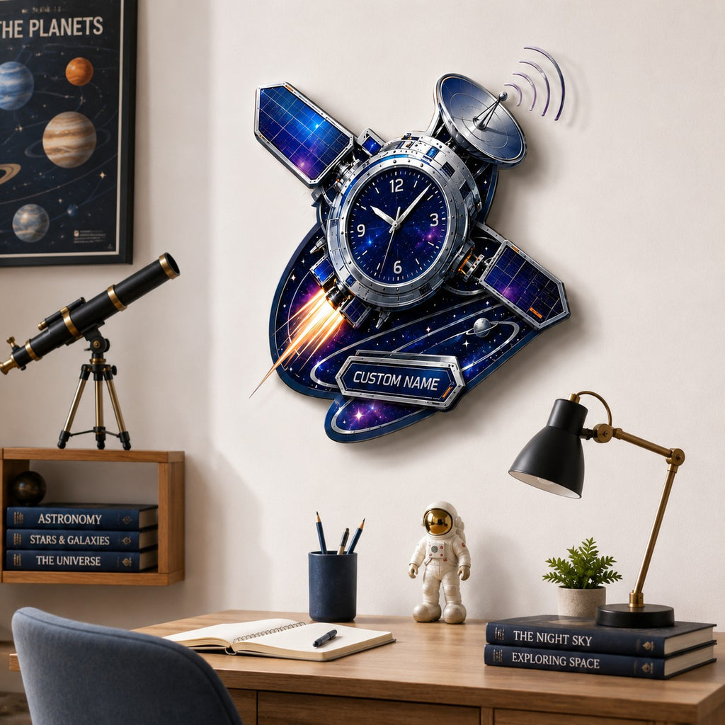Enthusiasts Custom Name Wall Clock — personalized with a custom name