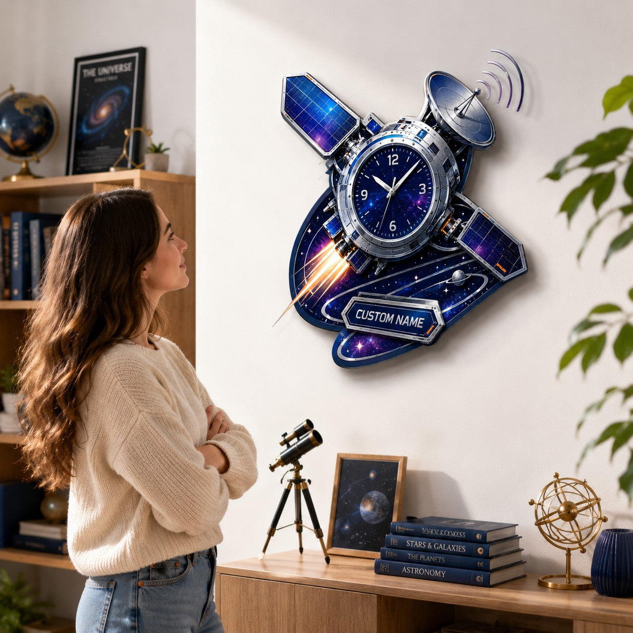 Enthusiasts Custom Name Wall Clock — personalized with a custom name