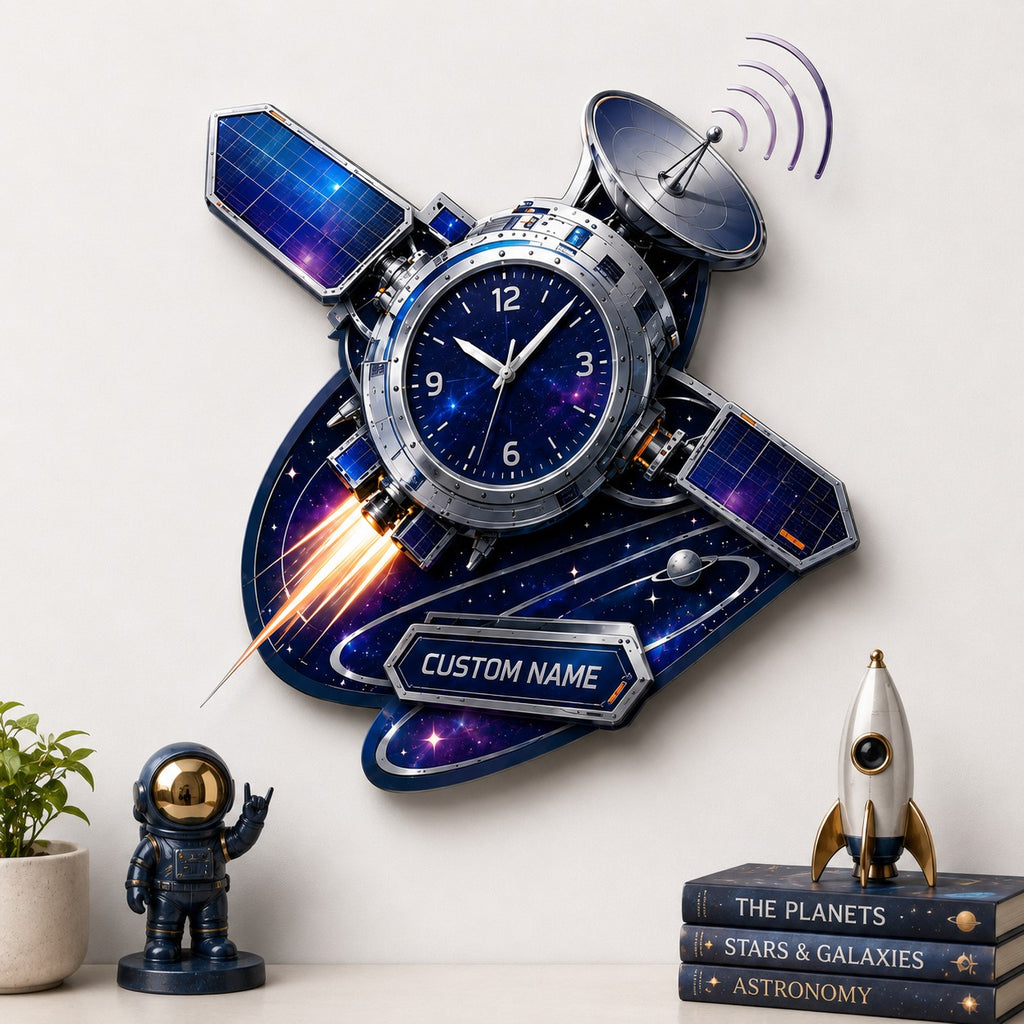 Enthusiasts Custom Name Wall Clock — personalized with a custom name