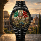Custom Italy Heritage Watch — personalized with a custom name