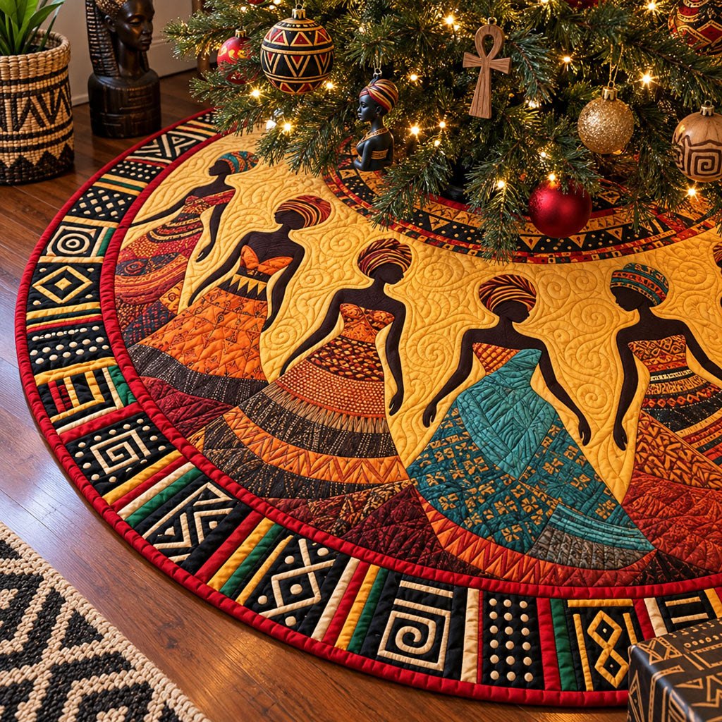 Queens of the Savannah Christmas Tree Skirt