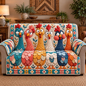 Quirky Roosters Sofa Cover - Made to Order