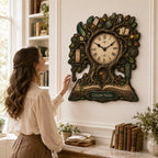 Enchanted Forest Personalized Wall Clock — personalized with a custom name