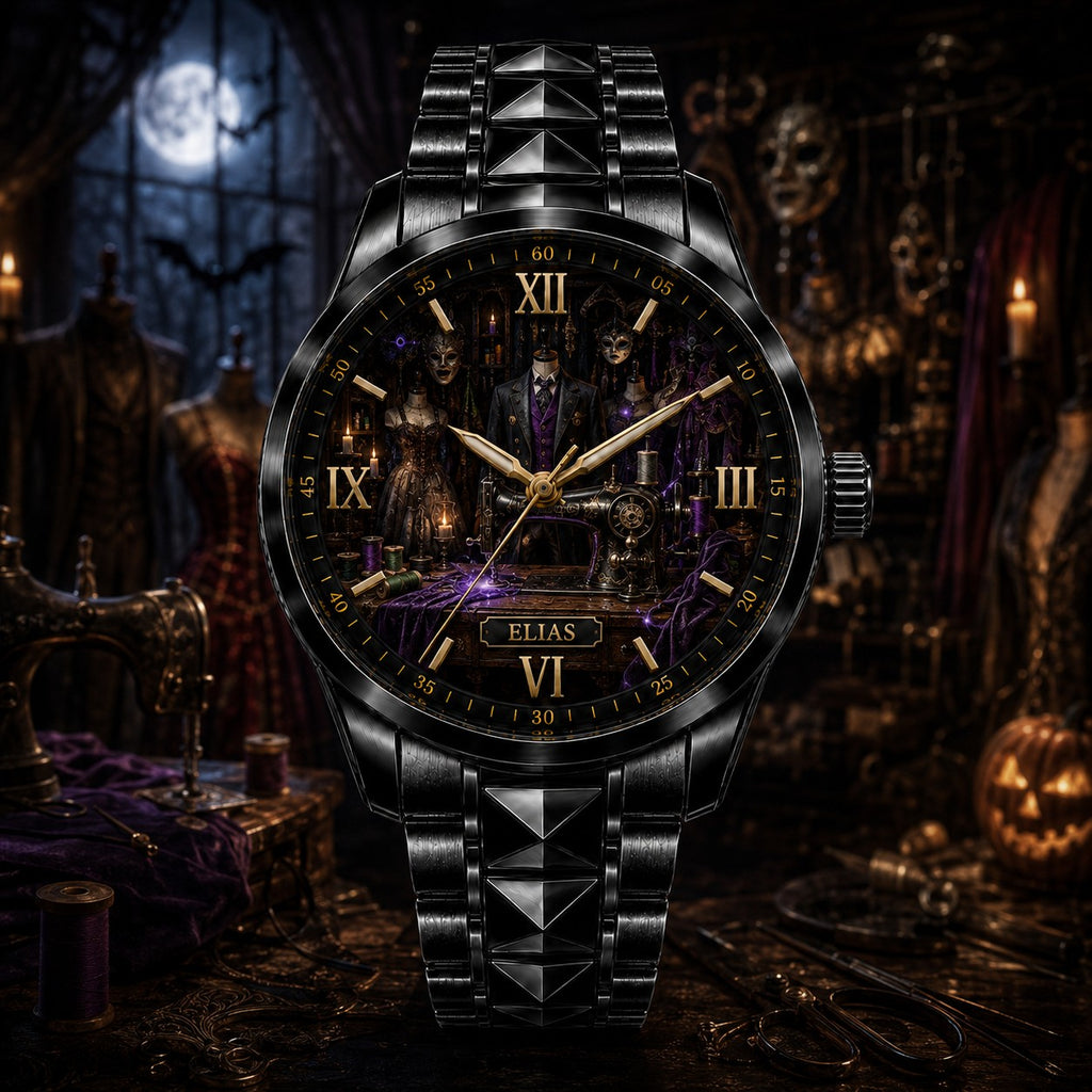 Custom Haunted Tailor Atelier Watch — personalized with a custom name
