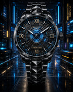 Personalized Cyber Code Watch with a custom name set into the design