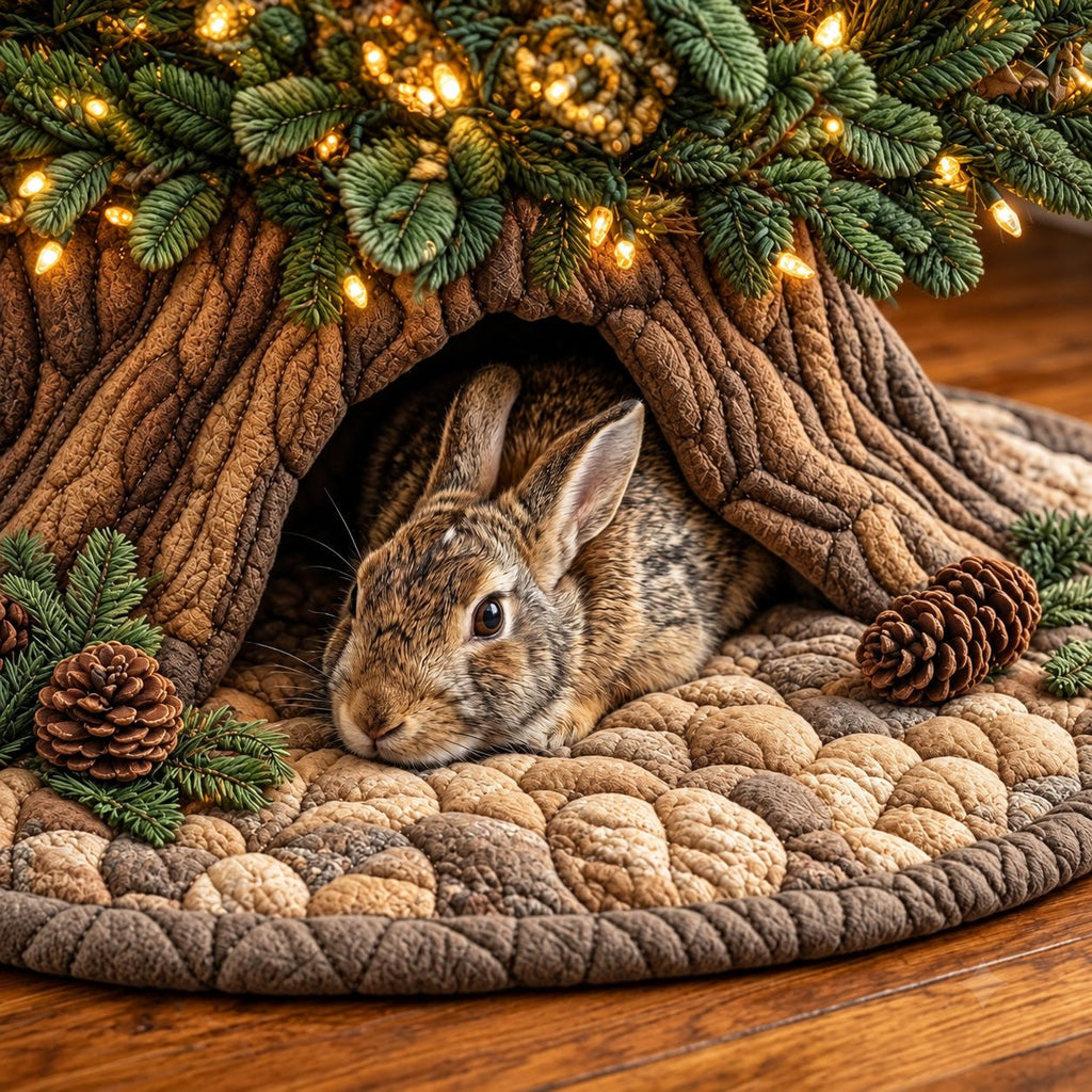 Rabbit Den Christmas Tree Skirt