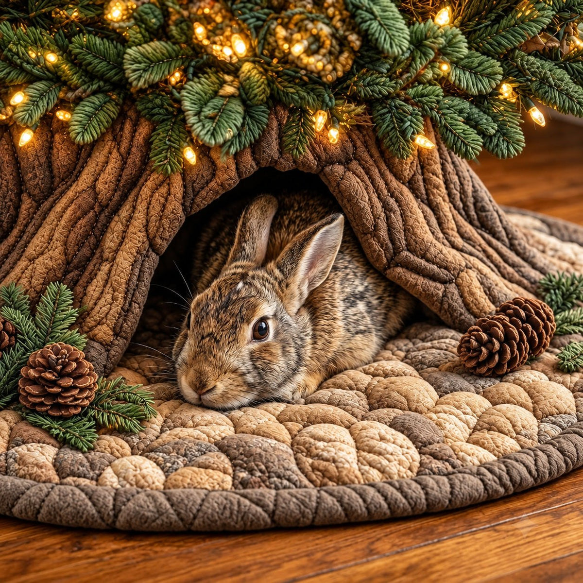 Rabbit Den Christmas Tree Skirt