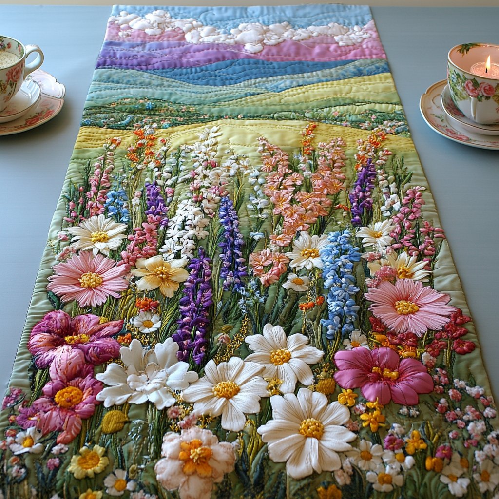 Radiant Daisies Table Runner